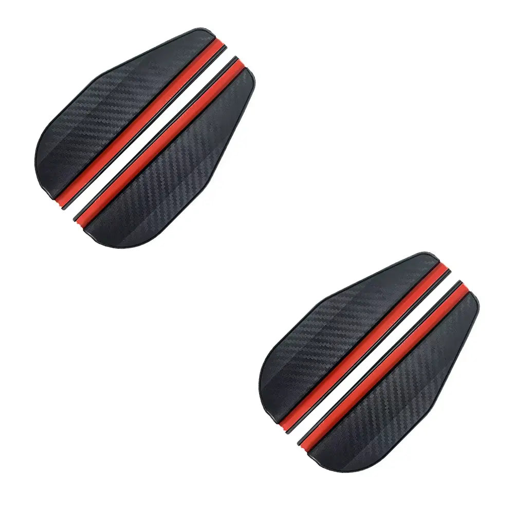 2PCS Car Rear View Mirror Rain Eyebrow Carbon Fiber Sun Visor Shade Cover Protector Clear Vision for Rain Car Mirror Accessories VeloxCorner