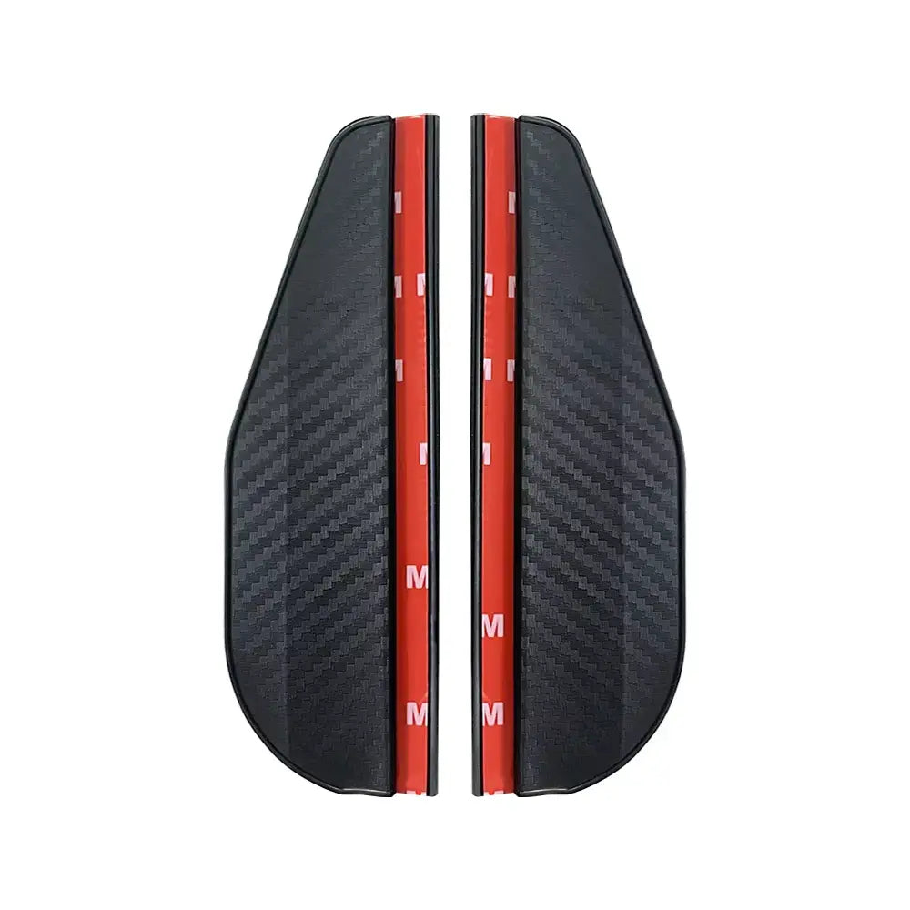 2PCS Car Rear View Mirror Rain Eyebrow Carbon Fiber Sun Visor Shade Cover Protector Clear Vision for Rain Car Mirror Accessories VeloxCorner