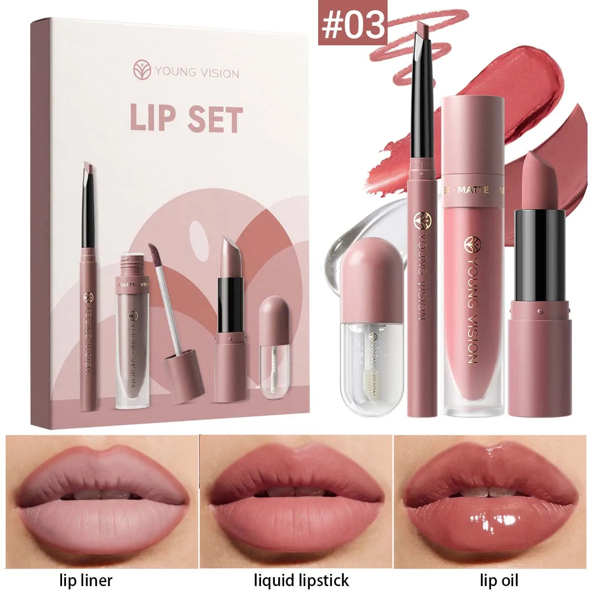 4Pcs/10Pcs/Set Nude Lip Gloss Matte Velvet Lipstick Waterproof Long-Lasting Liquid Lipstick Women Moist Lip Tint