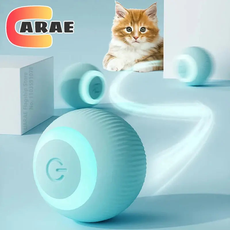 Electric Interactive Rolling Ball Smart Cat Toy for Cats, Rotating Cat Game Accessory VeloxCorner