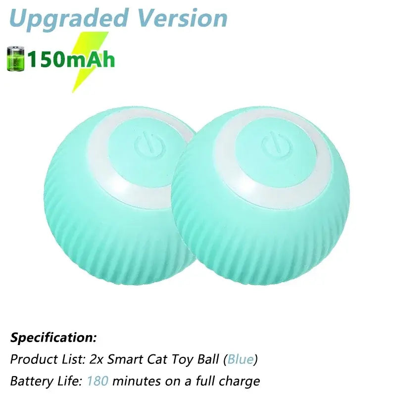 Electric Interactive Rolling Ball Smart Cat Toy for Cats, Rotating Cat Game Accessory VeloxCorner