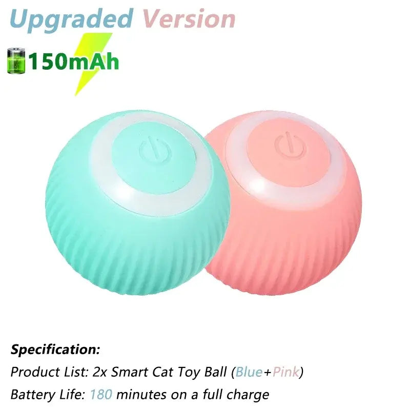 Electric Interactive Rolling Ball Smart Cat Toy for Cats, Rotating Cat Game Accessory VeloxCorner