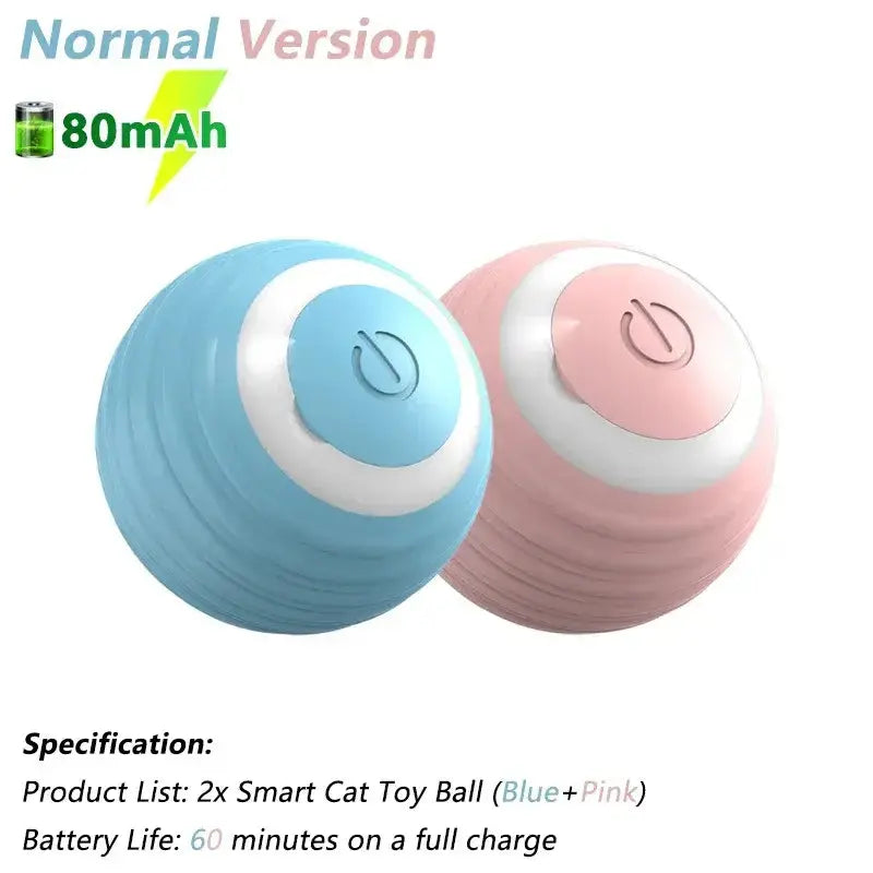 Electric Interactive Rolling Ball Smart Cat Toy for Cats, Rotating Cat Game Accessory VeloxCorner