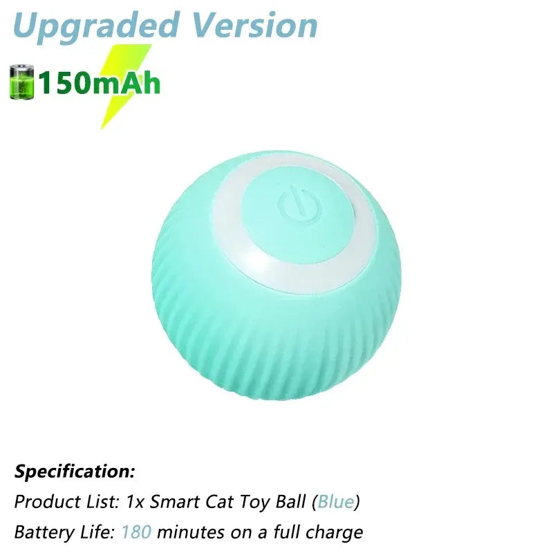 Electric Interactive Rolling Ball Smart Cat Toy for Cats, Rotating Cat Game Accessory VeloxCorner