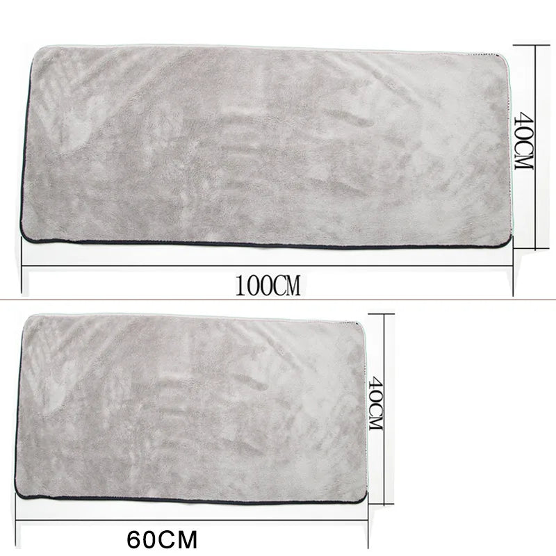 Microfiber Towel Car Wash Accessories 100X40Cm Super Absorbency Car Cleaning Cloth Premium Microfiber Auto Towel One-Time Drying