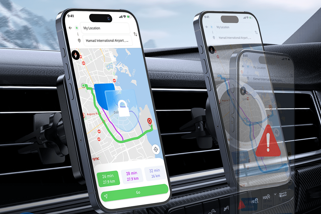 Car Mag-Safe Wireless Charger - Car Mount Fast Charging Air Vent Phone Holder Mount for Iphone 17/16/15/14/13/12 - Black